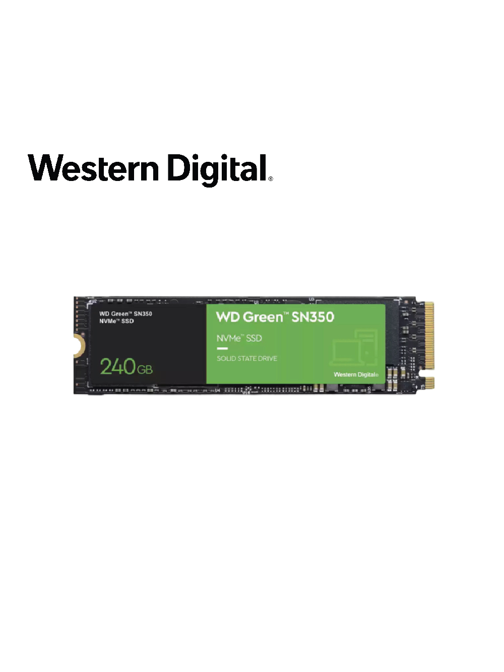 satélite Pino guapo SSD WESTERN DIGITAL GREEN SN350, 240GB M.2 PCIe NVME – INNOVA Perú